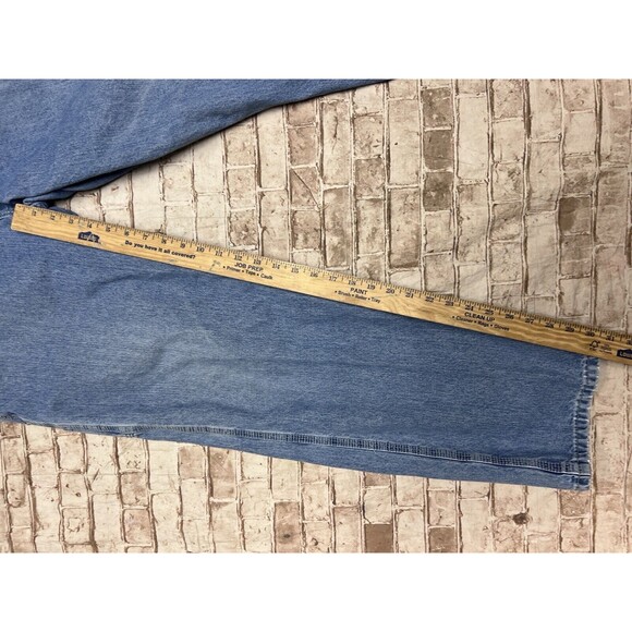 Vintage Y2K Lee Baggy Carpenter Skate Blue Jeans 38x32 "18" Openings JNCO Style - Picture 5 of 8